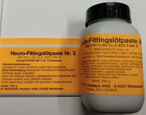 Lötpaste Neuro Fittingslötpaste Nr.3, DIN 1707 / L-Sn Cu 3, 250g Tube - Picture 1 of 2