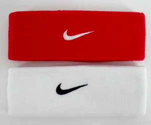 Nike Dri-Fit Elite Headband Set of 2 University Red/White Youth Red/White/Black - Picture 1 of 14