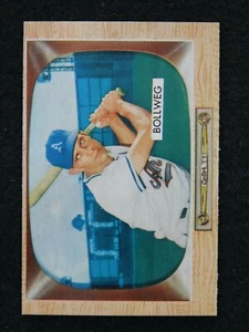 Tarjeta de béisbol Bowman 1955 #54 Don Bollweg (nuevo+) - Imagen 1 de 2