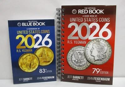 Juego de 2026 Espiral Rojo Libro Guía y Libro Azul Monedas de Estados Unidos de Yeoman Foto 1 de 4