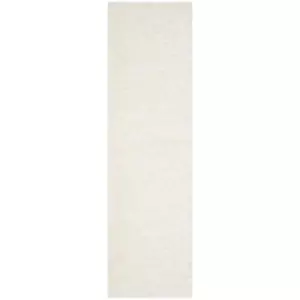 SAFAVIEH Runner Rug 2' x 6' Solid Polar Shag White - Picture 1 of 4