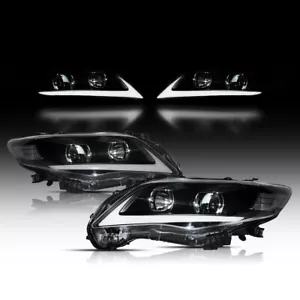 For 2011-2013 Toyota Corolla S Sedan 4-Door Headlights LED Projector Front Lamps - Picture 1 of 8