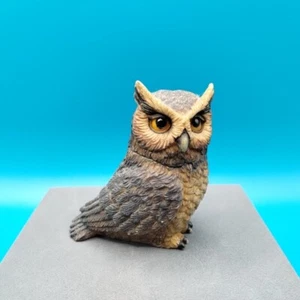 Harmony Ball Pot Bellys Great Horn Owl Mini Hidden Compartment Animal Figurine - Picture 1 of 13
