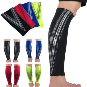 1 Pair Leg Sleeves Compression Calf Leg Brace Support Sports Protective LF051 - Picture 1 of 14