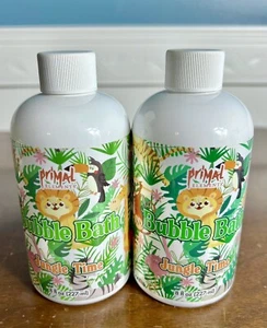 2 NEW Primal Elements Jungle Time Bubble Bath 8 oz USA Banana & Coconut scent - Picture 1 of 3