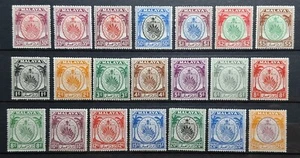 MALAYA 1949 NEGERI SEMBILAN DEFINITIVE SERIES OF 21 VALUES - Picture 1 of 2
