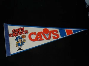 Vintage 1980s Promo CAP'N CRUNCH CLEVELAND CAVS CAVALIERS PENNANT NBA Basketball - Picture 1 of 4