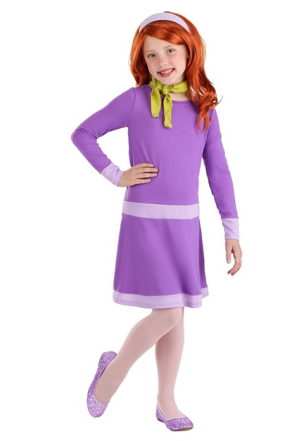  Digfar Girls Velma Costume Daphn Cosplay Scoob Halloween Dress  Up Wig Accessories Set (Kid-110, Orange) : Clothing, Shoes & Jewelry