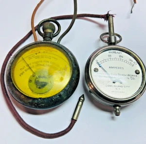 Estuche de reloj de bolsillo Western Electric y EveReady antiguo comprobador de batería de celda seca - Imagen 1 de 17
