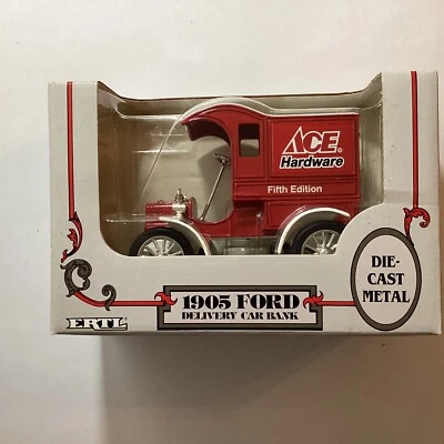 ERTL DIE-CAST 1905  ACE HARDWARE FORD DELIVERY TRUCK Coin Bank Scale 1:25 - Image 1 of 3