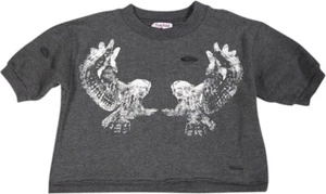 Purple Orchid Girls Short Sleeve Fashion Cropped Sweatshirts - 2 Colors - Picture 1 of 5