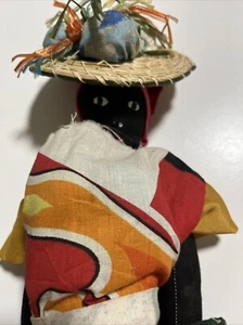 Muñeca africana de tela negra de Kenia hecha a mano - Imagen 1 de 4