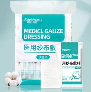 10Pcs Sterile Medical Gauze Block Combat Hemostatic Wound Dressing Pad- - Picture 1 of 11