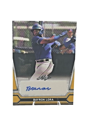 2021 Leaf Multisport Blaster - Autographs Bayron Lora #BA-BL1 Gold (AU, RC) - Image 1 of 2