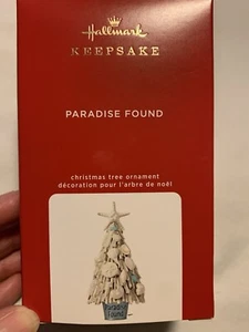 2020 Hallmark Keepsake Ornamento Paradiso trovato conchiglia mare albero di Natale spiaggia - Foto 1 di 7