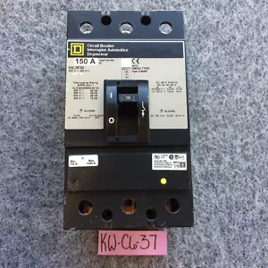 Disyuntor de caja moldeada Square D KAL36150 150 amperios 3 polos 600 V *defecto* - Imagen 1 de 16