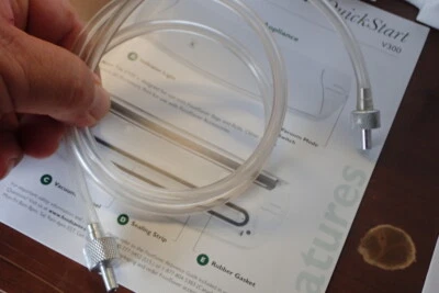 1 seladora a vácuo economizadora de alimentos SOMENTE TUBO DE MANGUEIRA para tampa de frasco - NOVO LACRADO FABRICANTE DE EQUIPAMENTO ORIGINAL - Imagem 1 de 4