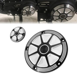Motorcycle Black Derby Timing Timer Covers Fits For Harley Touring Softail Dyna - Picture 1 of 12
