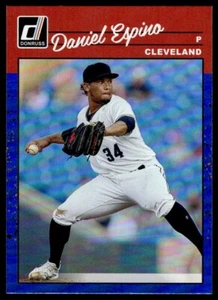 Panini 2023 Donruss Daniel Espino Holo Blue Cleveland Guardians #245 - Picture 1 of 2