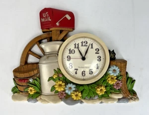 Orologio da parete vintage Burwood New Haven quarzo a batteria placca da parete - Foto 1 di 6