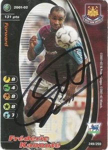 FREDERIC KANOUTE SIGNIERT WEST HAM 2001/2002 FOOTBALL CHAMPIONS SAMMELKARTE + COA - Bild 1 von 1