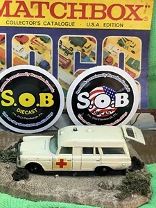 Lesney 1960s Mercedes Benz Binz Ambulance No 3 White Diecast EX Condition - Picture 1 of 7
