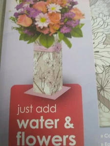 Blooming Greetings Card Vase The Vase that says it all. Just add water and flowe - Picture 1 of 4