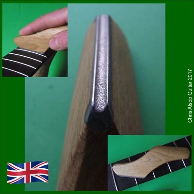 Diamond Guitar Fret Crowning File with Oak Handle 3.0mm Concave Profile TF085_30 - Image 1 of 4