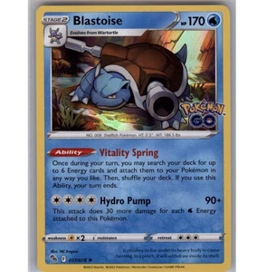 Blastoise Holo Rare Pokemon GO 017/078 NM - Picture 1 of 2