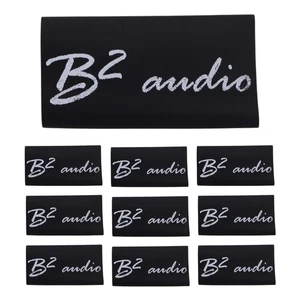 Paquete de 10 termorretráctiles negros calibre 0 B2 Audio con logotipo de audio B2 - Imagen 1 de 2