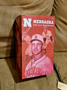 Bob Cerv Nebraska Huskers Bobblehead - Foto 1 di 6