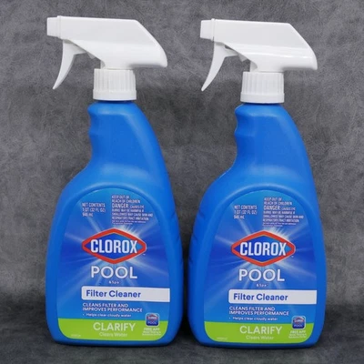 Lot Of 2 - Clorox Pool&Spa Filter Cleaner Spray for Swimming Pools, 32 oz Bottle - Image 1 of 4
