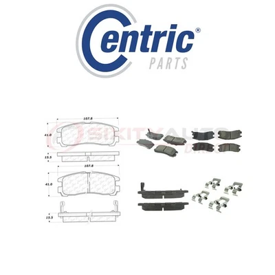 Centric Posi Quiet Ceramic Brake Pads w Shims for 1995-2000 Dodge Avenger pf Foto 1 de 4