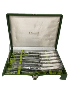 Christofle 6-teiliges Besteckset, Tafelmesser, Ruban Serie Made in France - Bild 1 von 3