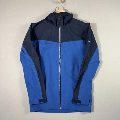 $475 Mammut мужской средний кратер HS с капюшоном лыж куртка Gore Tex темно-синий - Изображение 1 из 4