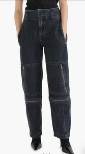 ÉTICA Doyle Biker Moto-Style Black Pant Jeans, Größe 26 - Bild 1 von 13