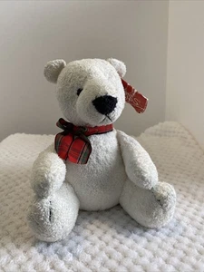 Russ Berrie & Co. Luv Pets "WHITEY" l'orso polare peluche sacchetto di fagioli con etichette - Foto 1 di 11