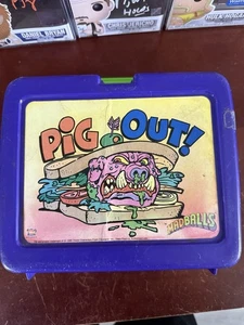 Porta pranzo vintage 1986 MADBALLS maiale fuori - senza thermos - Foto 1 di 9