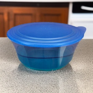 TUPPERWARE C122 ELEGANZIA SCHÜSSEL 2,3 L BLAU - Picture 1 of 2
