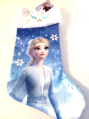 Medias de Navidad Disney Elsa 17"+ Nuevas con Etiquetas Nunca Exhibidas ni Usadas AZUL Foto 1 de 2
