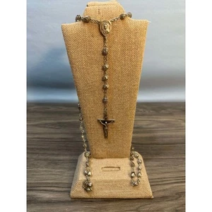 Creed Sterling Silver Rosary Vintage Beads Beautiful Christianity 23.5" - Picture 1 of 15