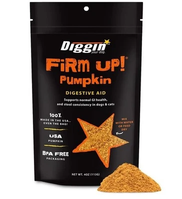 Diggin' Your Dog - Calabaza reafirmante para perros y gatos - Suplemento de fibra con calabaza Foto 1 de 4