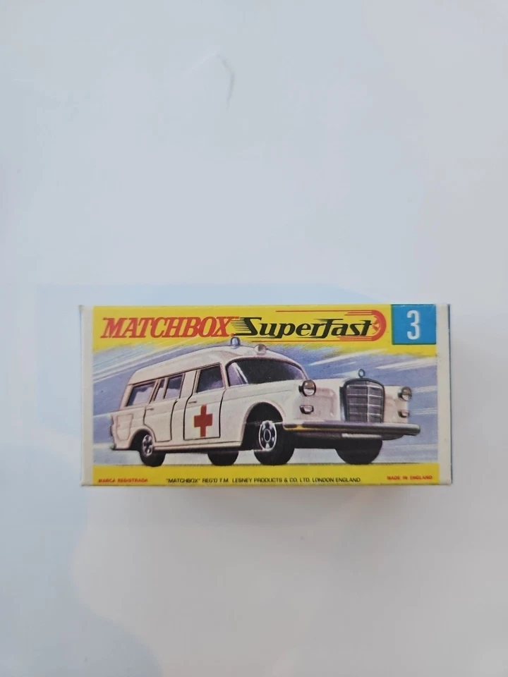 Matchbox Superfast Ambulance Box Onlly  mint ++Will Not Find Better. - Image 1 of 1