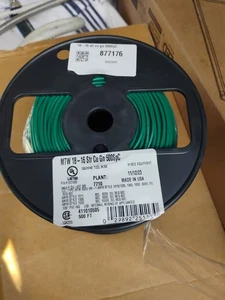 MTW 18-16 STR CU GA Machine Tool Wire, Green, 500ft - Picture 1 of 2