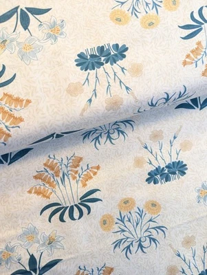 William Morris V&A Museum Cotton Fabric Lilly Dressmaking Patchwork, per 50cm - Image 1 of 4