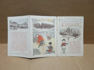 AU BON MARCHE PARIS Chromo à trois volets TOTO VISITE L'ESPAGNE - Bild 1 von 2