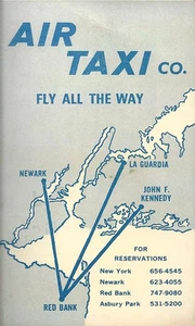 Air Taxi Company system timetable c 1960s - Foto 1 di 1