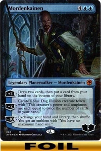 1x - Mordenkainen - FOIL BORDERLESS #283 - Forgotten Realms - NM MTG - Picture 1 of 1
