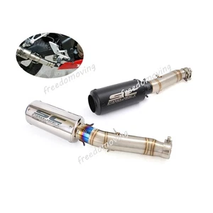 Slip On For Honda CBR300R 2013-2019 CB300F Mid Exhaust Link Pipe Muffler Escape - Picture 1 of 13