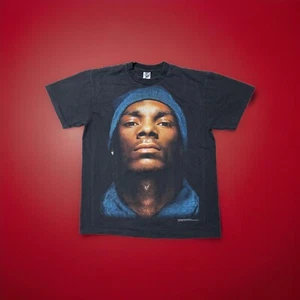 Vintage 90s Rap Snoop Dogg Beware of The Dogg Black T-Shirt Rap Tee Sz L 1993 - Picture 1 of 13